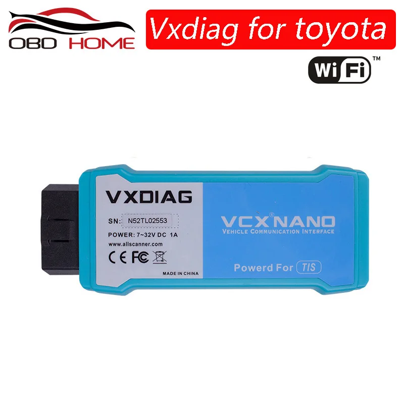 Новинка 2018 VXDIAG VCX NANO для toyota TIS Techstream V12.10.019 Совместимость с SAE J2534 WIFI версия