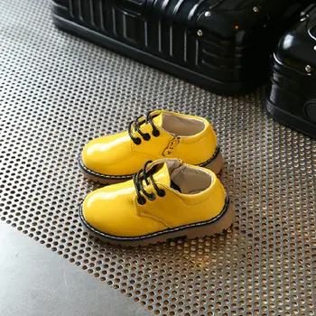 

Children shoes PU Leather 2018 New Autumn fashion Gentleman baby boys shoes wear-resistant Martin boys boots for girls shoes