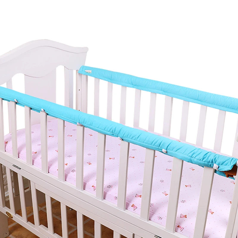 1 Paire Bande De Pare Chocs De Lit De Bebe Protecteur Respirant De Garde Corps De Lit De Bebe 5 Couleurs Barre De Pare Chocs De Lit De Bebe Pour La Securite
