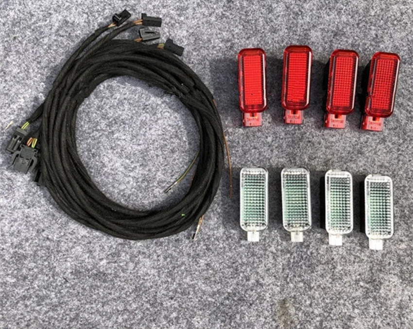 Free shipping 8 pcs Door Warning Light Set For A3 A4 A5 A6 A7 A8 S8 Q3 Q5 TT R8 8KD 947 411 3AD 409 8KD947411 3AD947409 | Автомобили и