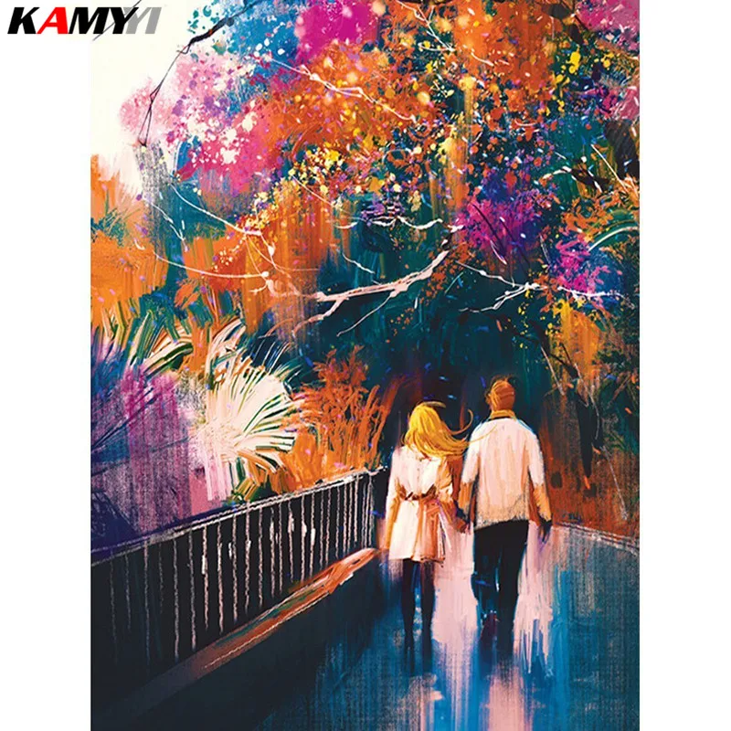 

Diamond Embroidery Landscape Full Square/Square Drill Diamond Painting Autumn 3D Cross Stitch Decoration Home DIY XY1