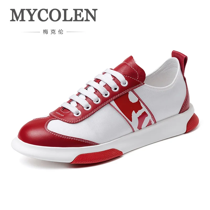 

MYCOLEN Breathable Air Casual Shoes Men's Height Increasing Soles Light Shoes Hard-Wearing Lace-Up Male Shoes Tenis Preto