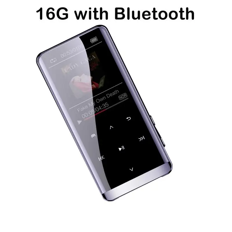 OTG MP3 Player Voice Recorder Bluetooth4.2 Touch Screen 1.8inch Mini 800mah With HIFI 5D 8GB/16G Ultra Thin HiFi MP3 Player 