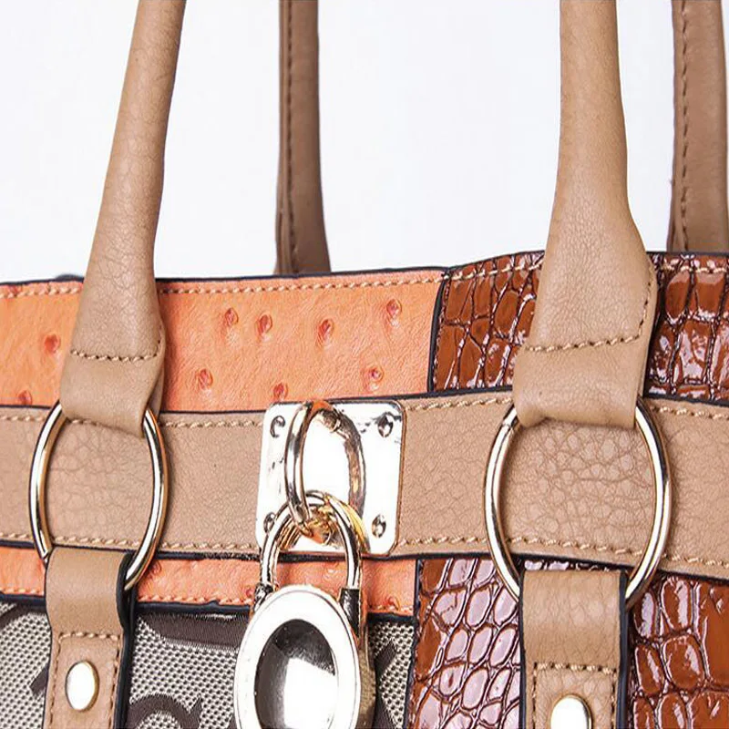 Женская сумка VM винтажная с леопардовыми буквами и замком|bags for ladies|brand shoulder bagdesigner