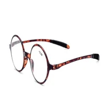 Mongoten в круглой оправе; модная обувь унисекс; TR90 ацетат Сверхлегкий линза для рецептов очки/серые/леопардовые покрытая цельной полиуретановой кожей очки для чтения