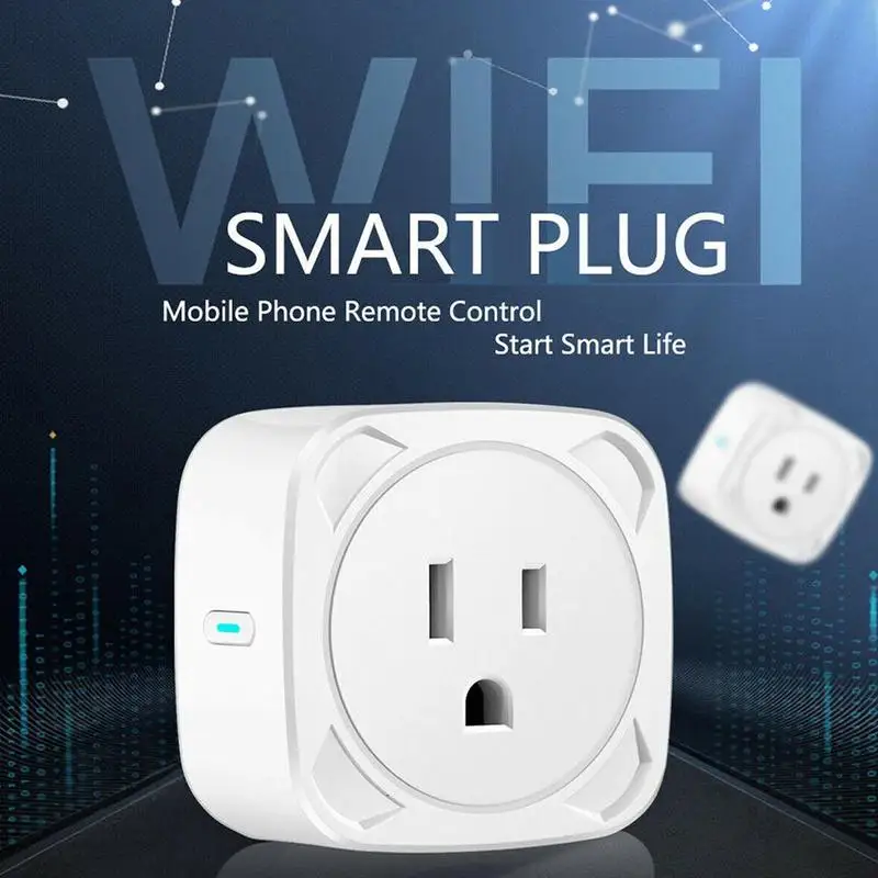 

Smart US Plug Socket Wifi Smart Socket Travel Charger Mobile Phone Switch Timing Plug Voice Control US Standard Socket