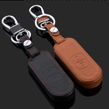 Genual кожаная сумка для ключей, автомобильный держатель для ключей, чехол для ключей для Mazda 3, 6, CX-5, автомобильные аксессуары