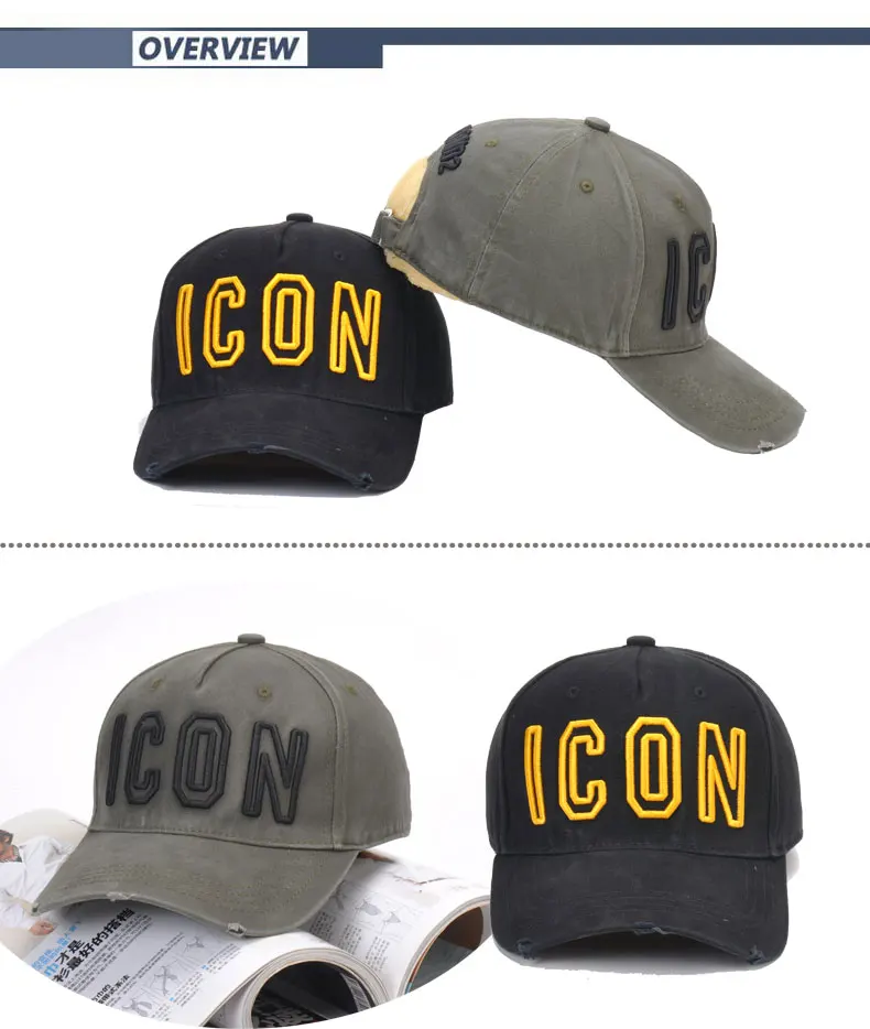 DSQICOND2 бренд DSQ хлопок Бейсбол Кепки s значок буквы высокое качество Кепки Для мужчин Для женщин клиента дизайн Hat Черный Кепки мужская шляпа