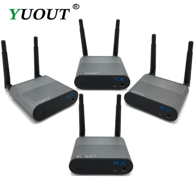 1TX+ 3RX Air Pro HDMI беспроводной удлинитель 5 ГГц приемник передатчика HDMI 100 м 330ft средства ухода за кожей стоп 1080 P Аудио Видео 3D HDMI передатчик приёмник