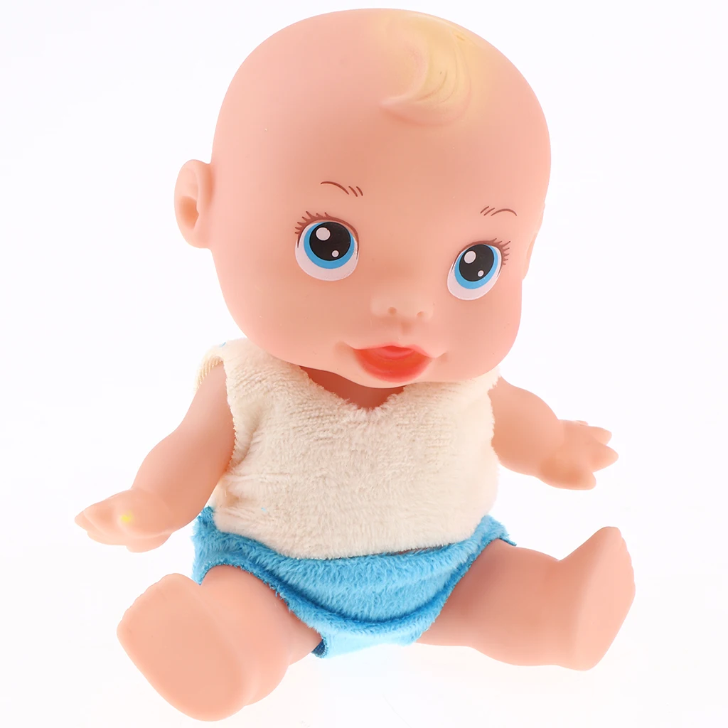 Bathtime Doll Bath Set Mini Bathtub Toy with Baby Doll Pretend Play Bath Toys Games for Kids