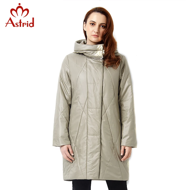 Astrid 2017 Women's Spring Jacket Casual Fashion Women Parka High-Quality Female Hooded Coat Brand Parka Plus Size 5XL AM-2305