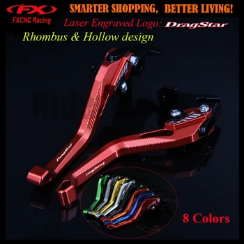 

3D Rhombus Hollow Design For Yamaha XVS650 DRAGSTAR 97-2003 not for classic type Motorcycle CNC Adjustable Brake Clutch Levers