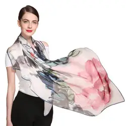 2019 Новинка весны 100% шелк классический китайский стиль чернила шарф с рисунком foulard Soie Modis платок apaszka moda mujer 2019