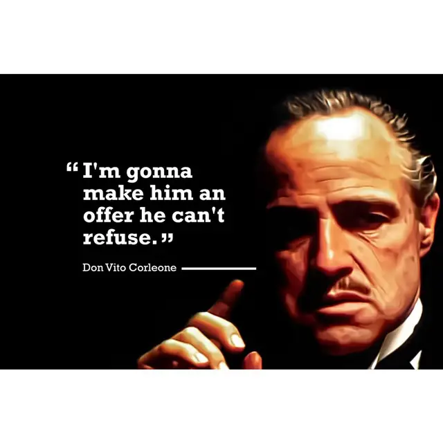Aliexpress.com : Buy The godfather and quotes movie poster print on
