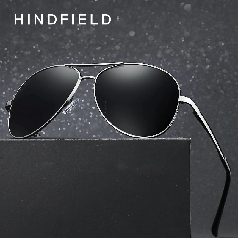 

Classic Pilot Polarized Sunglasses Men Metal Frame Spring Temple Eyewear Brand Desinger Driving Sun Glasses Free Shipping 7750