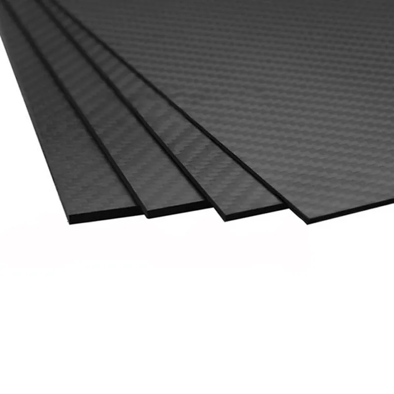 3K 탄소 섬유 플레이트 패널 시트, RC용 높은 복합 경도 소재, 두께 6mm-10mm, 400x500mm, 1 개