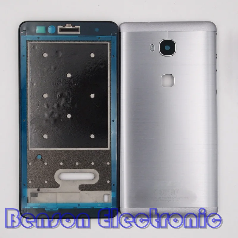 bilder für BaanSam Neue LCD Halter Frontrahmen Batterie Rückseitige Abdeckung Für Huawei Ehre 5X Gehäuse Mit Kameraobjektiv + Power Lautstärketasten bilder für BaanSam Neue LCD Halter Frontrahmen Batterie Rückseitige Abdeckung Für Huawei Ehre 5X Gehäuse Mit Kameraobjektiv + Power Lautstärketasten