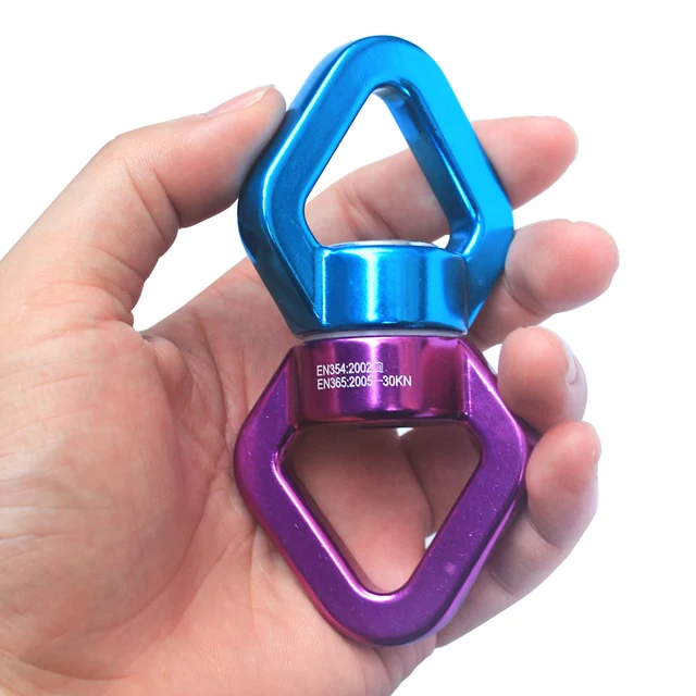 NEW 30KN Yoga Accessories Universal Ring Gimbal Ring Rotary Connector Rotational Hammock Swing Spinner Rope Swivel