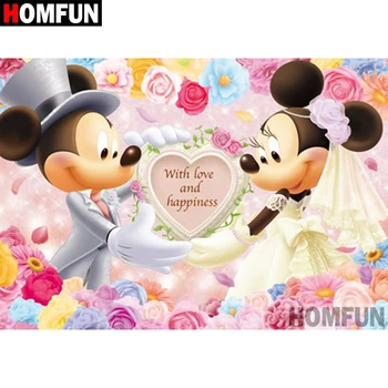 

HOMFUN Full Square/Round Drill 5D DIY Diamond Painting "Cartoon mouse" 3D Embroidery Cross Stitch 5D Home Decor A15084