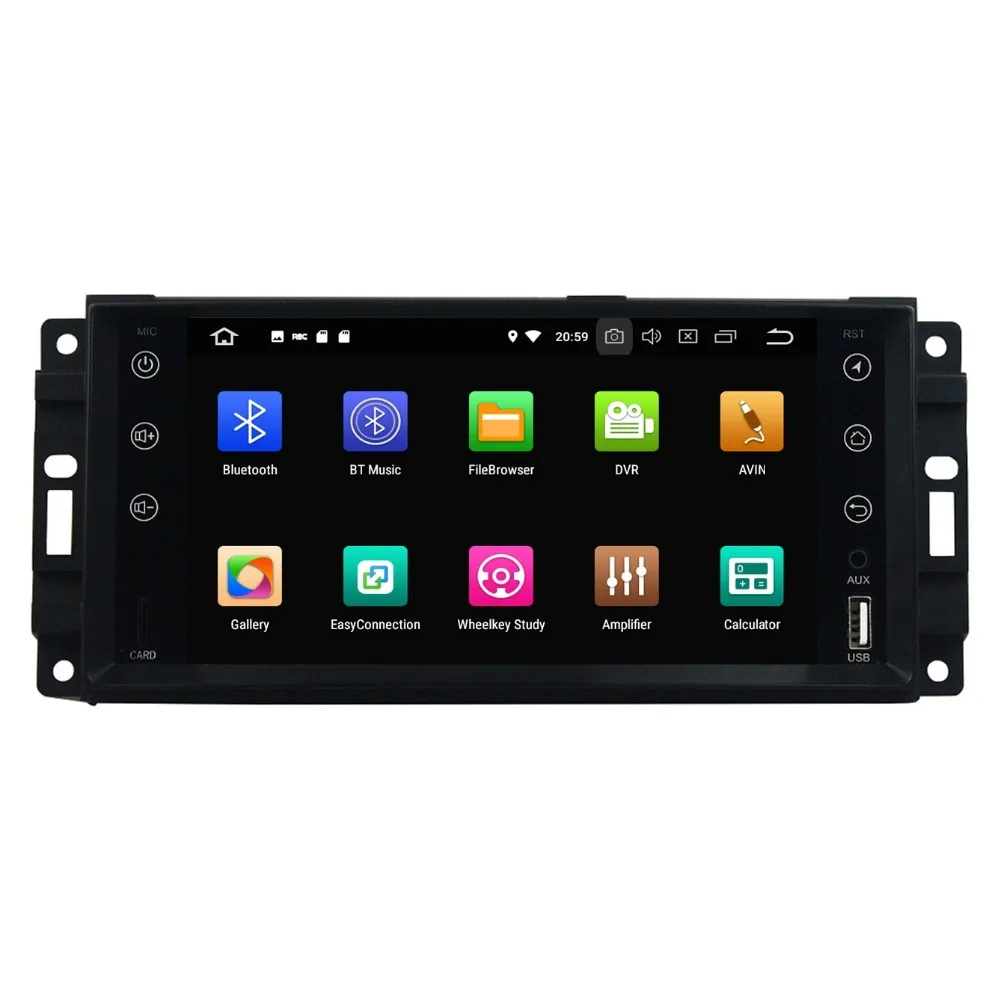 Cheap 4GB+32GB Octa Core Android 8.0 Car Radio DVD GPS Player for Jeep Grand Cherokee Compass Wrangler Journey Chrysler Sebring 300C 1
