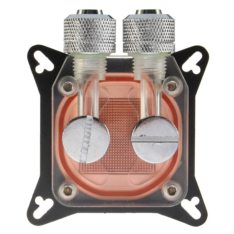

Water Cooling Block Copper for Computer PC GPU 4 Hole Compression Fitting Liquid Cooler G1/4 W41 Water-based Cooler Waterblock