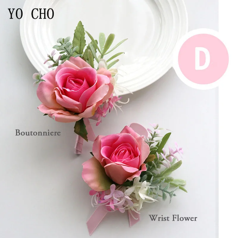 30059-30064-pink wrist corsage boutonniere wedding  (20)