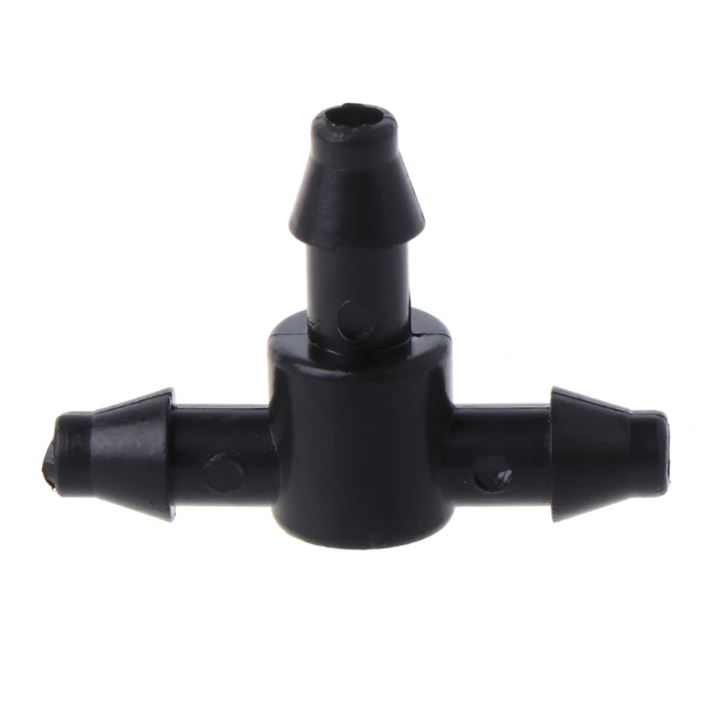 

Plastic Barbed T Piece 3 Way 4/7mm Connector Pipe Hose Garden Water Irrigation