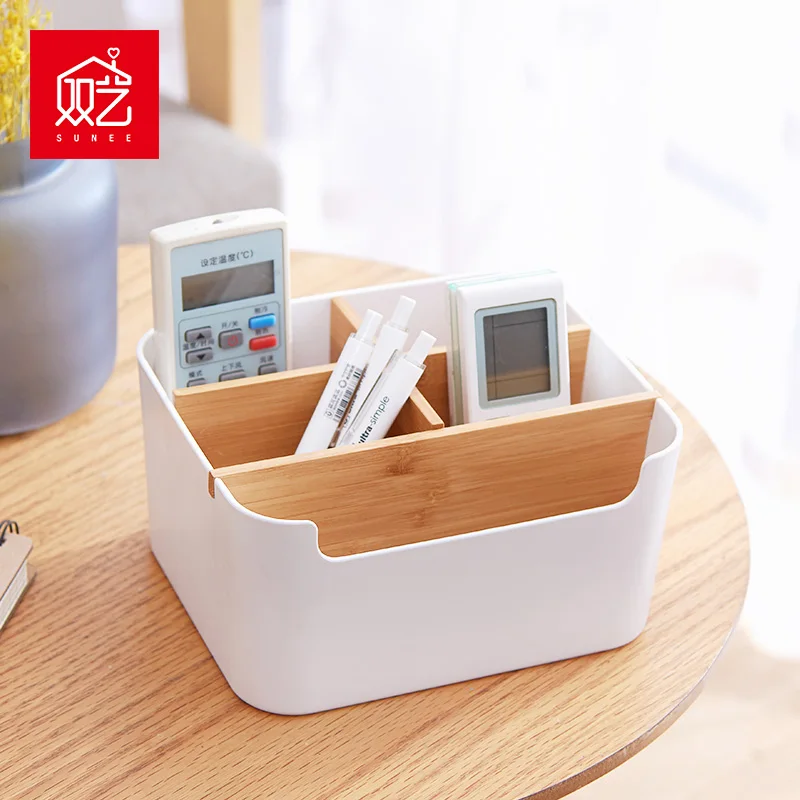 

Bamboo Desk Organizer Desktop Storage Box Cosmetic Multi-functional Display Drawer Tissue Box 71315/71316