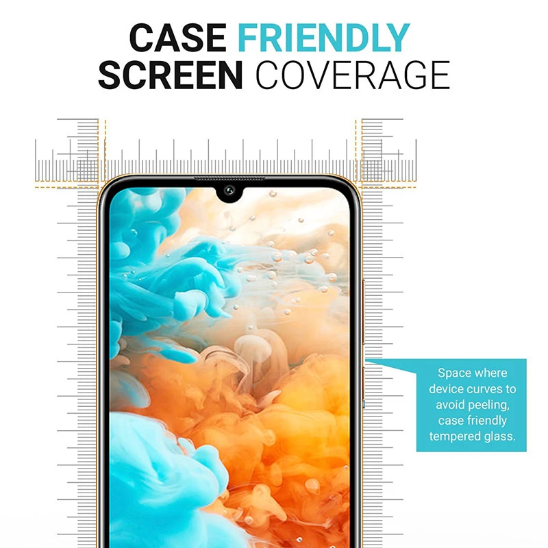 Защитное стекло 9H для Huawei Y6 2019 закаленное с полным покрытием защитная пленка на Y 6