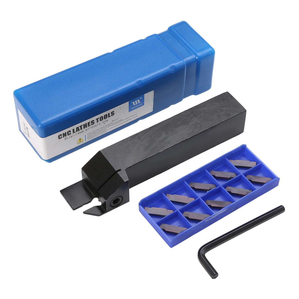1pc MGEHR2525-3 Tool Holder 150mm Length + 10pcs MGMN300-M Inserts Set + Wrench For CNC Lathe Grooving Turning Tools