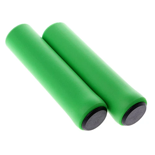 Силиконовые Ultraight горные ручки для велосипедного руля 13 см высокой плотности MTB руля велосипеда противоскользящие аксессуары ручки для велосипеда части велосипеда - Цвет: Зеленый