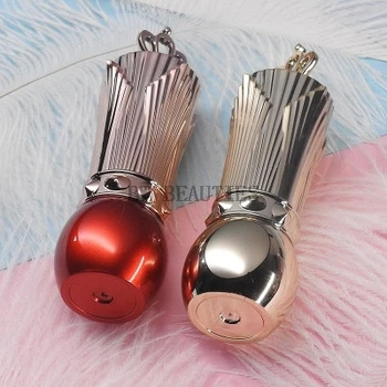 

100Pcs/Lot Hight Quality 12.1mm Lipstick Container With Crown Lid red gold Lip Gloss Tube Lip Balm Bottle