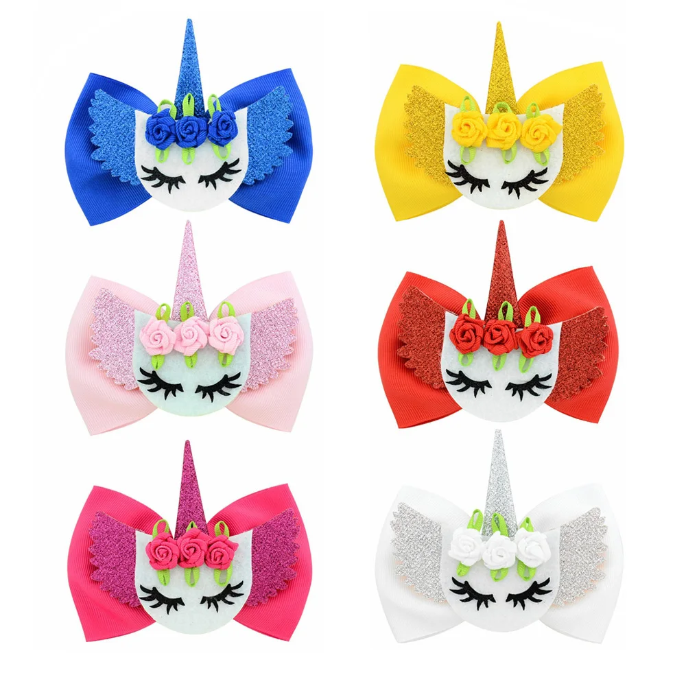 300 Girl 4.5/" New Angel Hair Bow Clip L.O.L Surprise Doll Mermaid Wholesale