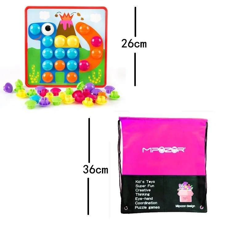 3D-Puzzles-Toys-For-Children-Composite-Picture-Puzzle-Creative-Mosaic-Mushroom-Nail-Kit-Educational-Toys-Button