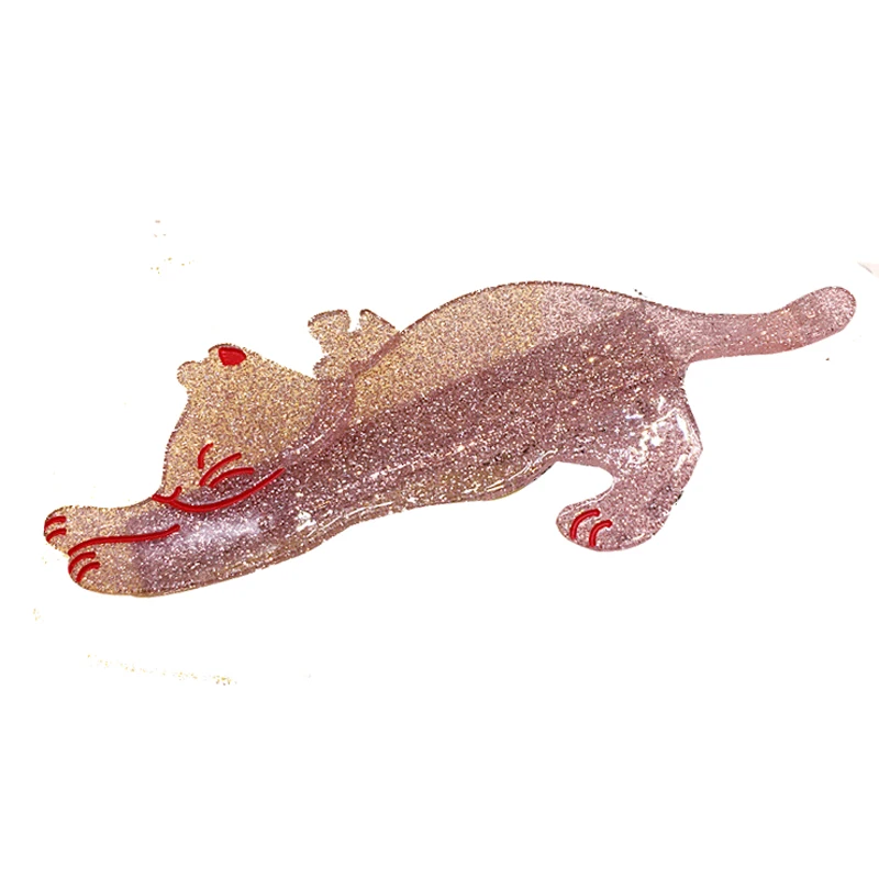 Adorable Acetate Hair Clips Vintage Japanese Loved Cat Shape Hair