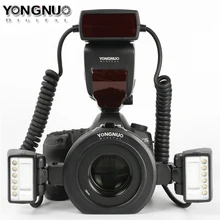 Yongnuo YN24EX E TTL Twin Lite Macro Flash Speedlite for Canon Cameras with Dual 2pcs Flash Head + 4pcs Adapter Rings