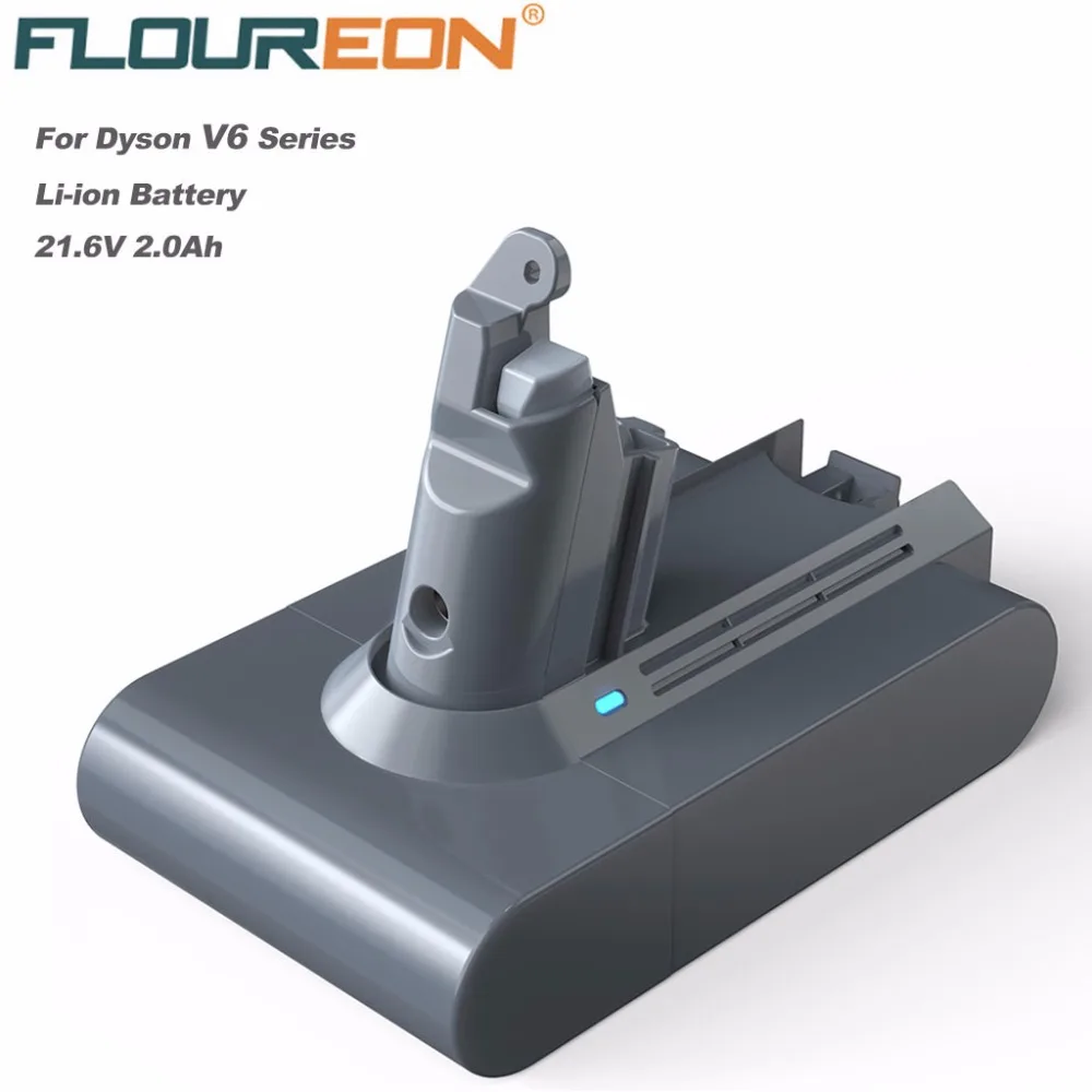 

Floureon 21.6V 2000mAh Replacement Battery for Dyson Battery V6 DC61 DC62 DC58 DC59 DC72 DC74 Vacuum Cleaner 965874-02 Li-ion