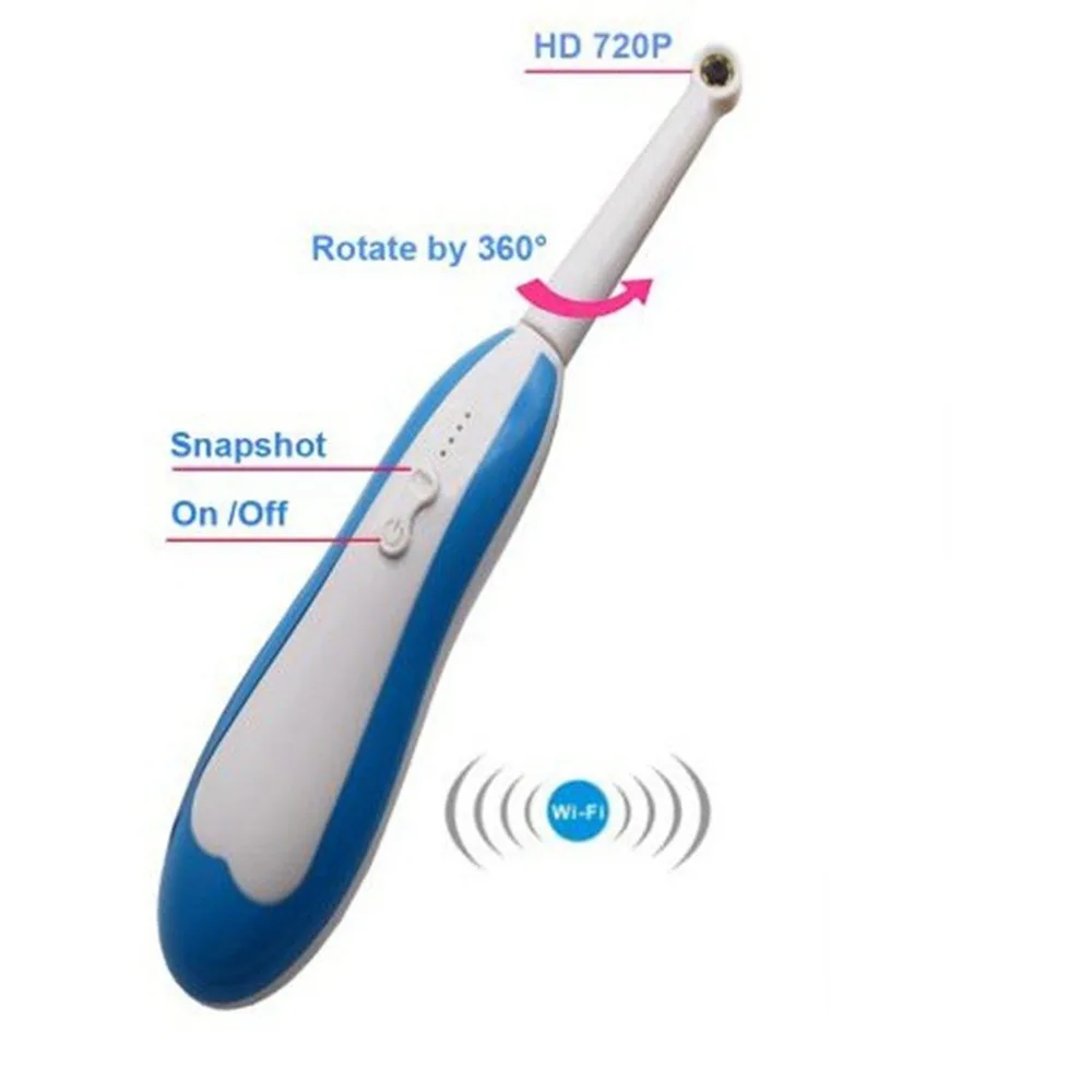 

Teeth Whitening Tool Wireless WiFi HD USB Intra Oral Dental Intraoral Camera Dentist Device LED Light Real-time Video Inspection