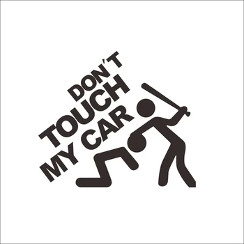 

Funny pattern DON'T TOUCH MY CAR Stickers Vinyl Carved car stickers waterproof Removable Creative interesting wall Sticker