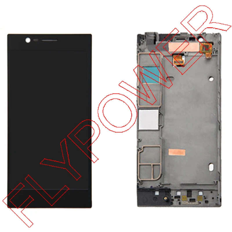 For Lenovo K900 LCD Screen Display with Touch Digitizer Assembly+Frame by free shipping HQ Black color | Мобильные телефоны и