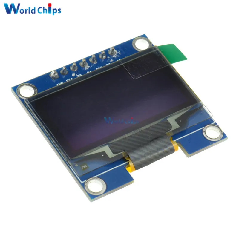 Синий 1,3 "1,3 дюймов SPI последовательный 128X64 O светодиодный ЖК-дисплей светодиодный Дисплей модуль 3 В ~ 5 В DC 12864 Дисплей модуль для Arduino UNO R3