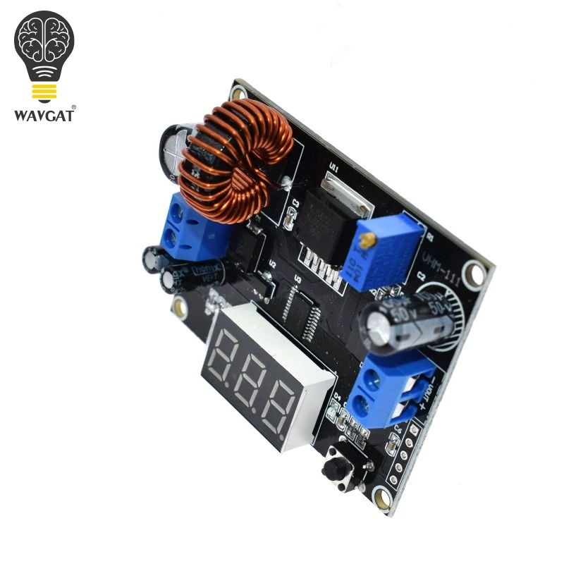WAVGAT VHM 111 цифровой шаг вверх Питание модуль Boost 5A DC 3V 35 В до 5 в пост 45 Напряжение