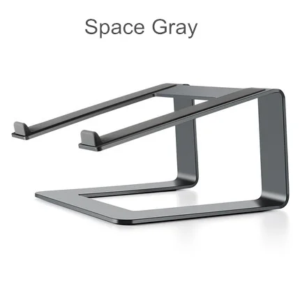 Универсальная подставка для ноутбука настольная подставка для ноутбука с лифтом алюминиевая охлаждающая подставка для ноутбука MacBook Pro Air 11-17 дюймов - Цвет: Gray