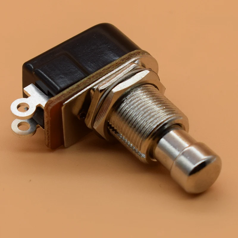 Кнопка SPST Мгновенный Soft Touch Stomp педаль Электрическая Гитара Переключатель Off