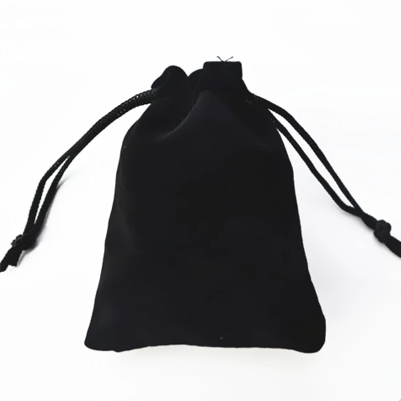 

New fashion flannel bags of high-grade gift packing black velvet bag jewelry bags jewelry box wholesale 7*9