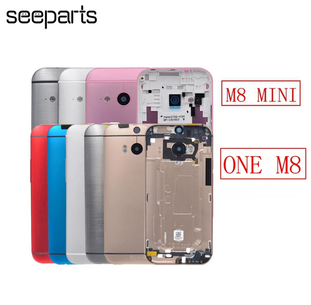 Задняя крышка батарейного отсека 5 0 дюйма для HTC One M8 /One mini2 задний стеклянный