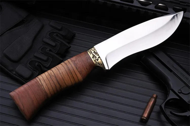 2020 New Hot Sale Outdoor Fixed Tactical Combat Military Knife High Quality Camping Survival Diving Hunting Knives EDC Tools