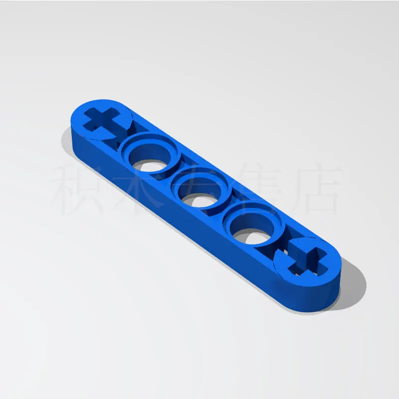20 штук маленькая частица 1x5 с стержень болта отверстие руки(тонкий) Совместимость с legao 11478 оптом игрушки с деталями - Цвет: Синий