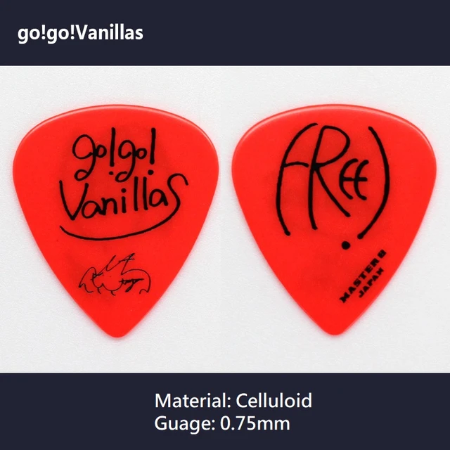 MASTER 8 JAPAN Go!Go!Vanilla Music Band Signature Series Guitar Pick,  1/piece, Made in Japan