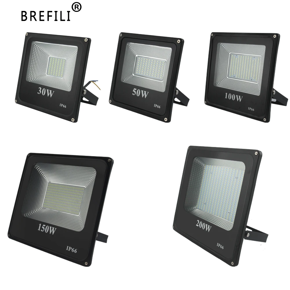 Прожектор светодиодный BREFILI водонепроницаемый IP66 30/50/100/150/200 Вт|Прожекторы| |